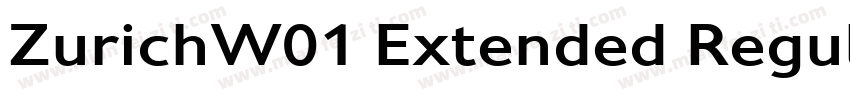 ZurichW01 Extended Regular字体转换